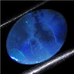 0.82ct Australian Black Opal Doublet Full Fire (GEM-35962)