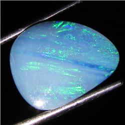 3.87ct Australian Black Opal Doublet Full Fire (GEM-36100)