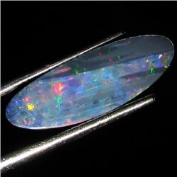 2.75ct Australian Black Opal Doublet Full Fire (GEM-36452)