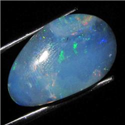 6.53ct Australian Black Opal Doublet Full Fire (GEM-36004)