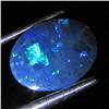 0.98ct Australian Black Opal Doublet Full Fire (GEM-36155)