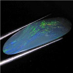 5.35ct Australian Black Opal Doublet Full Fire (GEM-36507)