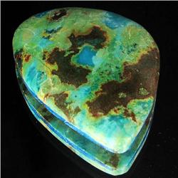 87.21ct Rare Azure Green Agate Cabochon (GEM-33149)