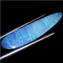 4ct Australian Black Opal Doublet Full Fire (GEM-36151)