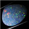 3.95ct Australian Black Opal Doublet Full Fire (GEM-36497)