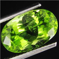 4.20ct Oval Cut Natural Top Quality Green Peridot (GEM-25895)