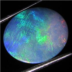 3.8ct Australian Black Opal Doublet Full Fire (GEM-36179)