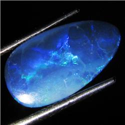 3.12ct Australian Black Opal Doublet Full Fire (GEM-35981)