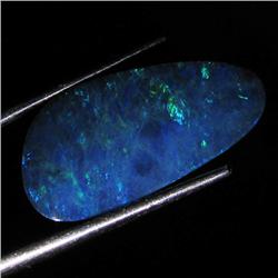 4ct Australian Black Opal Doublet Full Fire (GEM-36297)