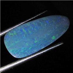 4.4ct Australian Black Opal Doublet Full Fire (GEM-36417)