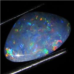 2.35ct Australian Black Opal Doublet Full Fire (GEM-36238)