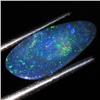1.39ct Australian Black Opal Doublet Full Fire (GEM-36123)
