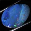 5.83ct Australian Black Opal Doublet Full Fire (GEM-35948)