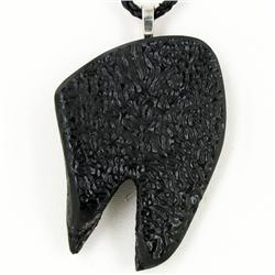 215twc Giant Armadillo Fossil Pendant Necklace (JEW-3040)
