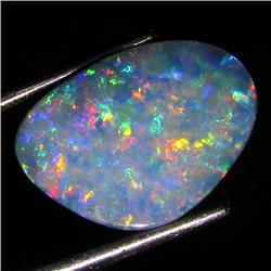 3.9ct Australian Black Opal Doublet Full Fire (GEM-36530)