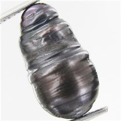 9.31ct Baroque Peacock Black South Sea Saltwater Pearl (GEM-33223)