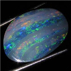 5.3ct Australian Black Opal Doublet Full Fire (GEM-36512)