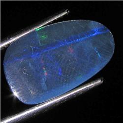 3.4ct Australian Black Opal Doublet Full Fire (GEM-36194)