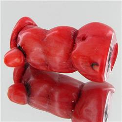 91.9ct Red Coral Freeform (MIN-000701)