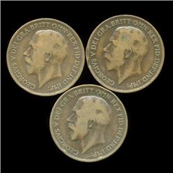 1918H British Geo V 1p F/VF ERROR (COI-8904)