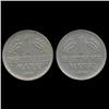 Image 2 : 1963D/G Germany 1 Mark Hi Grade RARE 2 Pcs (COI-8160)