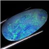 4.44ct Australian Black Opal Doublet Full Fire (GEM-36141)