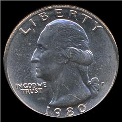 1980P GW 25c MS67 (COI-8717)