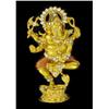 Tibet Gold Plated Ganesh Pin (ANT-1298)