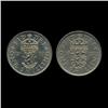 Image 2 : 1959 British QE2 1 Shilling Both Reverse Set AU+ (COI-8952)