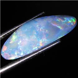 4.76ct Australian Black Opal Doublet Full Fire (GEM-35820)