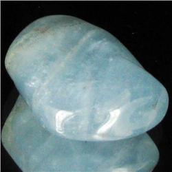 21.2ct Strong Blue Freeform Aquamarine Cabochon (GEM-33761)