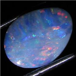 5.73ct Australian Black Opal Doublet Full Fire (GEM-35917)