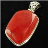 Image 1 : 75twc Red Coral Sterling Pendant (JEW-3432)