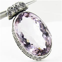 205twc Purple Pink Amethyst Sterling Pendant (JEW-3344)