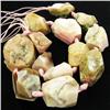 Image 1 : 810ct Natural Pink Opal Chunk Strand (JEW-3463)