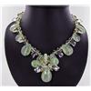 900ct Rare Rutile Prehnite & Crystal Necklace Set (JEW-100)