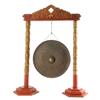 Antique Large Burma Bronze Gong Wood Stand (ANT-363)