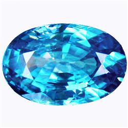 4.27ct  Awesome Fire Natural Blue Zircon (GEM-35162)