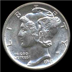1941 Mercury Dime Gem MS66 FB (COI-8388)