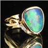 Image 2 : 16.2twc Opal Diamond 14k Gold Ring (JEW-3403)