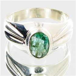 34.97ctw Colombian Emerald Sterling Ring (JEW-2747)