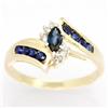 .74ct Natural Bl Sapphire Diamond Ring 9k Gold (JEW-9446X)