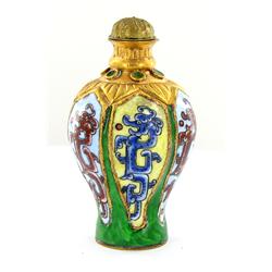 Antique Chinese Cloisonne Snuff Bottle (ANT-1489)