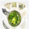 Image 1 : 72.59ctw Peridot Sterling Ring (JEW-2820)