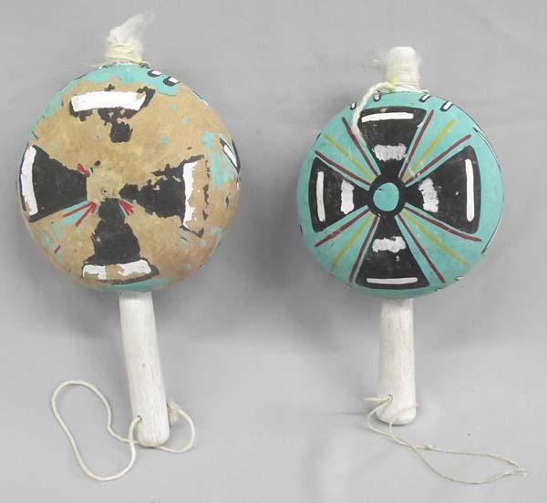 Vintage Hopi Ceremonial Rattles