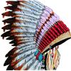 Image 2 : PEACE PIPE INDIAN FEATHERS HAND COLORED ARTWORK