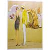 Image 1 : 1920'S STYLE BEACH SCENE COLORFUL SIGNED LTD ED