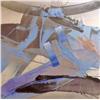Image 2 : BLUE ABSTRACT PAINTING ON PAPER HAND SIGNED ORIGINAL ART