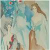 Image 2 : BAZINET LARGE WATERCOLOR MAIMON STYLE ART