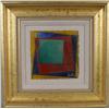 Image 1 : ABSTRACT CUSTOM FRAMED ORIGINAL PAINTING SALE